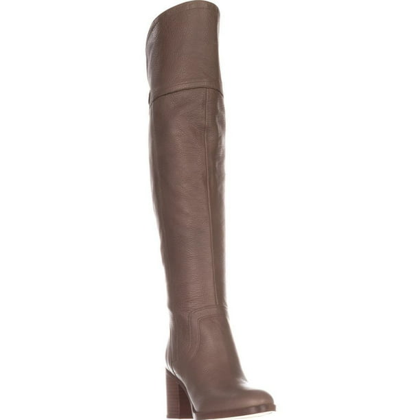 Franco Sarto Women's Caydee Wide Calf Tall Knee High Suede Chestnut Boots Size:5